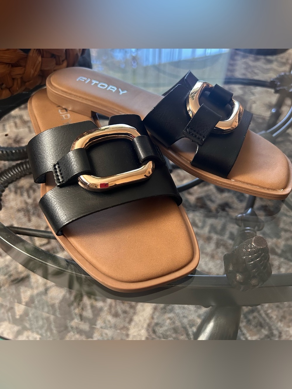 FITORY Camille Women's Flat Slides